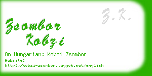 zsombor kobzi business card